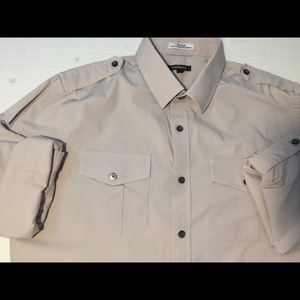 Express Fitted Button Down Shirt